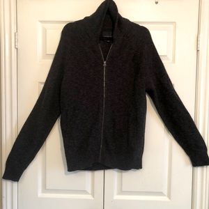 American Eagle shawl collar zip sweater